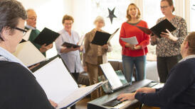 Noël des patients à l'HFR Meyriez-Murten: la chorale
